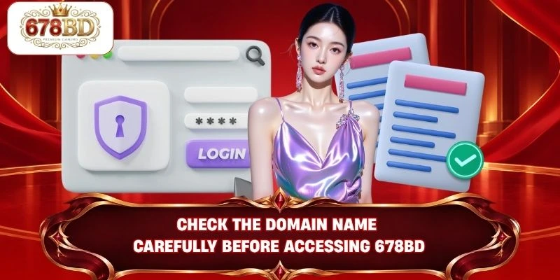 Check the domain name carefully before accessing 678BD